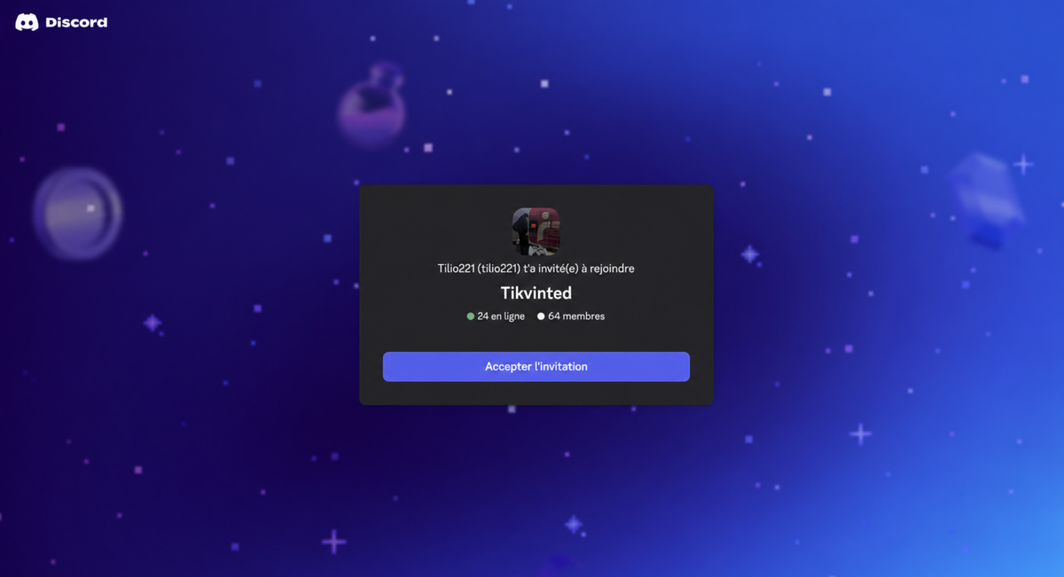 Invitation Discord TikVinted