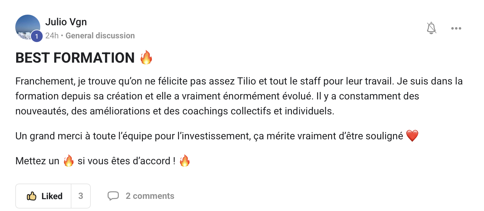 Avis Julio Vgn sur le groupe Skool