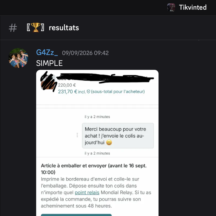 Résultat G4Zz_