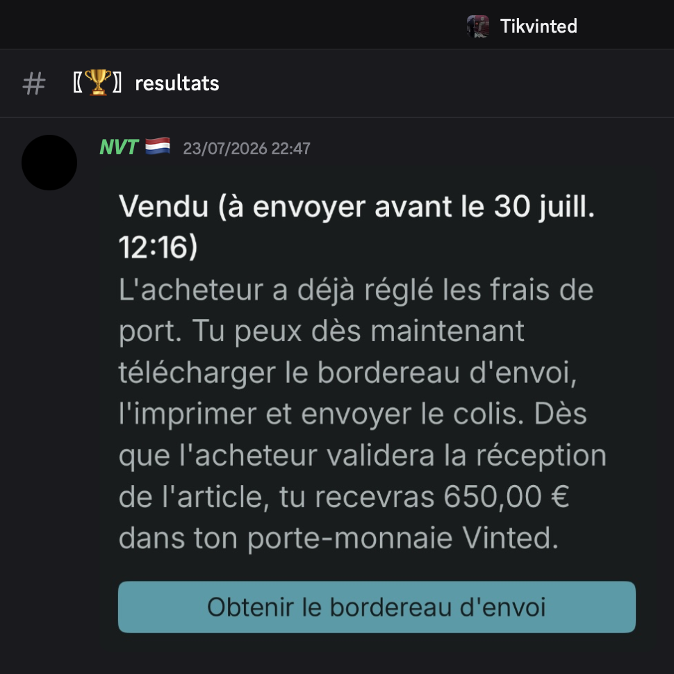 Résultat NVT