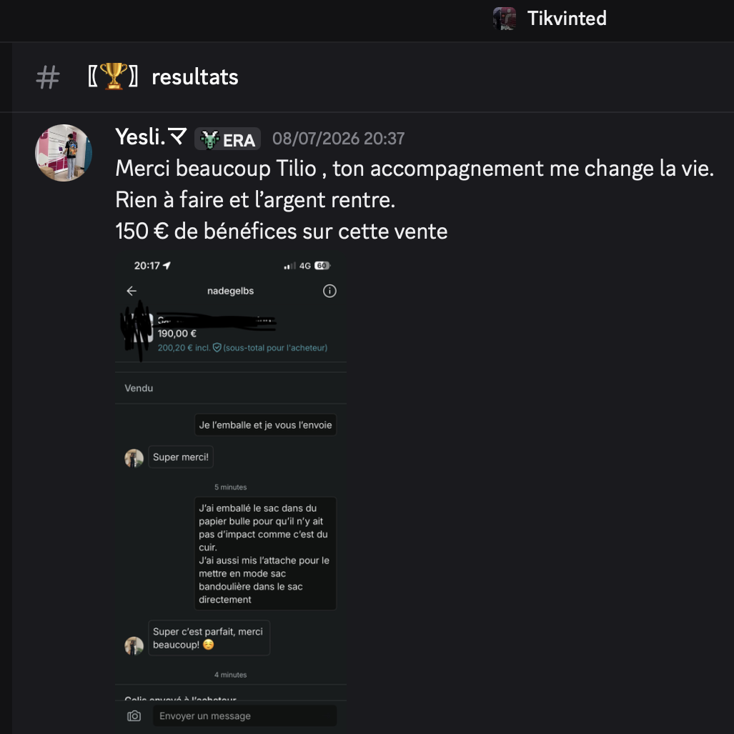 Résultat Yesli.