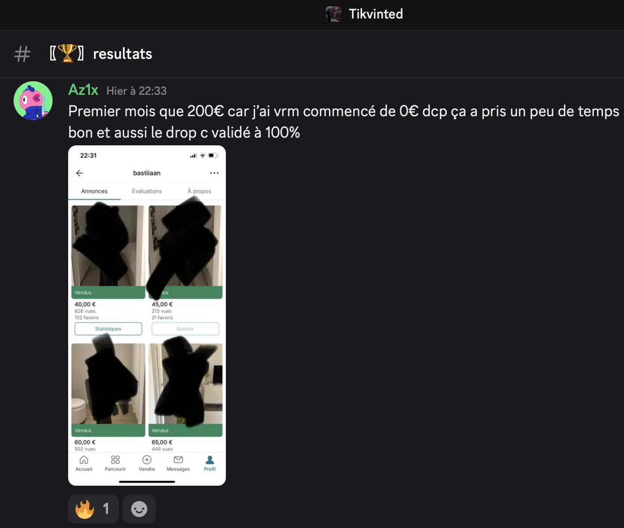 Résultat Az1x