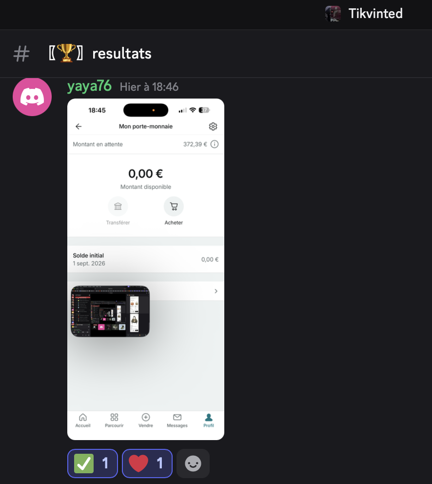 Résultat yaya76